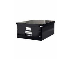 Leitz - Scatola portaoggetti Click & Store, formato DIN A3, colore: Nero