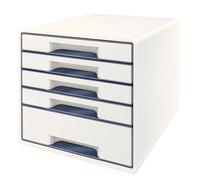 Leitz Scrivania Wow Cube 5 Cassetti 1 Grande E 4 Piccoli Cassetti Buc