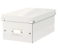 Leitz Storage Box, White, Click and Store Range, 60420001 White DVD DVD