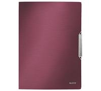 Leitz 39770028 Eckspannermappe Style, A4, PP, granat rot