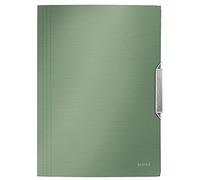 Leitz Style Cartella Organizer a 3 Lembi, Formato A4, Capacità 150 Fogli, Chiusura a Elastico, Verde, 39770053