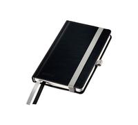 LEITZ Notizbuch Leitz Style Notizbuch A6 schw DIN A6 kariert satin schwarz