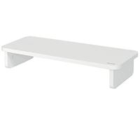 Leitz Supporto da Scrivania per Monitor o Laptop da 24 ", Fino ad un Peso di 20 kg, Spazio per Tastiera da 470 mm, Gamma Ergo, 7,9 cm x 21 cm x 8,4 cm - Bianco, 64340001