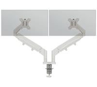 Leitz Supporto per Monitor doppio da 17'' a 32", Supporto da scrivania ergonomico con Rotazione Sinistra/Destra, Inclinazione e Capacità di Carico fino a 9 kg, Piastra VESA, Grigio Chiaro, 65370085