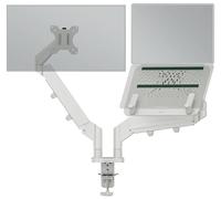Leitz Supporto per Monitor Singolo da 17'' a 32", Braccio salvaspazio da scrivania ergonomico con Rotazione Sinistra/Destra, Inclinazione e Capacità di Carico fino a 18 kg, Piastra VESA, 65380085
