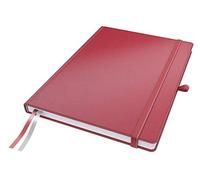 LEITZ 44710025 - Leitz quaderno A4 a quadretti, copertina rigida, rosso