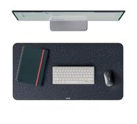 Leitz Tappetino mouse da Scrivania Grande in Feltro - Protezione Antiscivolo, Superficie Morbida, Adatta a Ufficio e Casa, Resistente e Sostenibile, 70 x 36 cm, Grigio