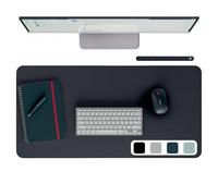 Leitz Tappetino mouse Impermeabile da Scrivania Grande - Protezione Opaca, Adatta a Ufficio e Casa, Facile da Pulire e Antigraffio, 80 x 40 cm, Nero