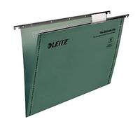 Leitz Ultimate Suspension File Recycled with Tabs Inserts V-Base Foolscap Green