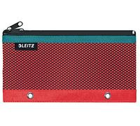 LEITZ Urban Chic, Astuccio a due Tasche, Fori per l'Inserimento nei Raccoglitori ad Anelli o Meccanismi a Leva, Rosso Chiaro, 20,5 x 11,5 cm