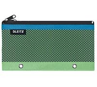 LEITZ Urban Chic, Astuccio a due Tasche, Fori per l'Inserimento nei Raccoglitori ad Anelli o Meccanismi a Leva, Verde chiaro, 20,5 x 11,5 cm