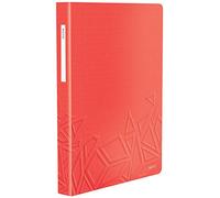 LEITZ Urban Chic, Portalistino in Polipropilene, 80 Buste, Formato A4, Rosso Chiaro