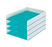 Leitz Vaschetta Per Le Lettere, Blu Ghiaccio, Set Di 4