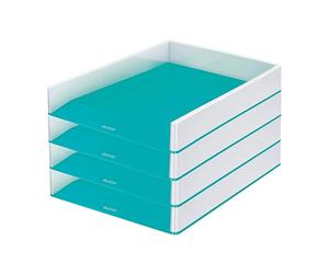 Leitz Vaschetta Per Le Lettere, Blu Ghiaccio, Set Di 4