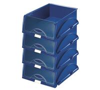 Leitz vassoio Sorty A4 - Vassoio da scrivania, Blu, Polystyrol)