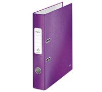 Leitz Wow 10060062 Narrow Lever Arch File with Slits A4 in Purple narrow purple