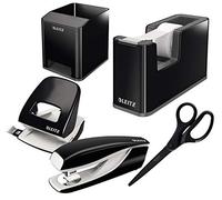 Leitz Wow - Accessori da scrivania (nero, set completo)