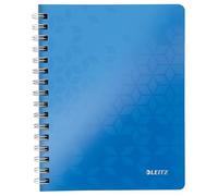 LEITZ WOW Blocco PP 80 fogli a quadretti A5 - Blu metallizzato - 46410136