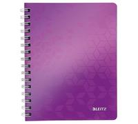 LEITZ WOW Blocco PP 80 fogli a righe A5 - Viola metallizzato - 46390162