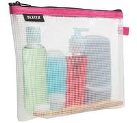 Leitz WOW Busta da Viaggio per Cosmetici, Resistente all'Acqua, Adatta come Borsa per il Bagno, Indicata per i Viaggi, 24 x 17 x 3 cm, Fucsia, 40140023