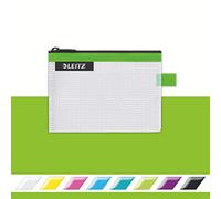 Leitz WOW Busta da Viaggio, Resistente all'Acqua, Trasparente, Adatta per Organizzare Piccoli Oggetti, Formato S (A6), Verde