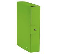 LEITZ Wow Cartella Progetti in Cartoncino Plastificato, Verde Lime, Dorso 8 cm