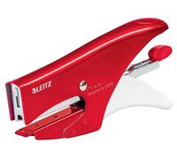 Leitz WOW Cucitrice in Metallo con Corpo Ergonomico, Cuce fino a 15 Fogli, Include 1000 Punti Metallici n. 10, 55311026