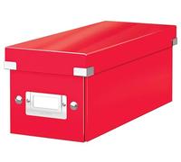Leitz WOW Gamma Click & Store Scatola portaoggetti rossa, 60410026