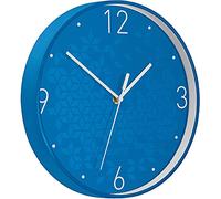 Leitz Wow Orologio da Parete al Quarzo, Adatto per Ufficio, Cucina, Soggiorno e Bagno, 29 cm, Blu