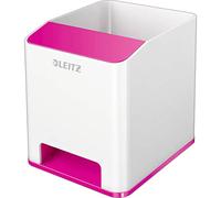 Portapenne con amplificatore WOW - 9x10x10 cm - fucsia - Leitz