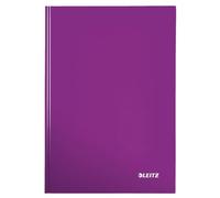 Leitz WOW Quaderno a Righe per Appunti con Copertina Rigida, Formato A5, 160 Pagine, Carta 90 gr/mq Certificata FSC, Viola, 46271062