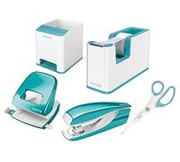 Leitz Wow Schreibtisch Accessoires, blu ghiaccio metallizzato., Komplett - Set