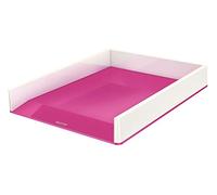 LEITZ WOW - Vaschetta portacorrispondenza Dual Color - Bianco / Fucsia metall. - 53611023