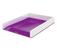 Leitz WOW Vaschetta portacorrispondenza Dual Color, Viola