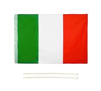 LEIVESTE - Bandiera Italia, Resistente alle Intemperie con Passante Per L'Asta Bandiera Italiana 60X90 cm, Tricolore 2 Fascetti In Omaggio (60x90cm)