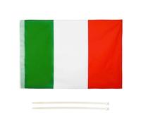 LEIVESTE - Bandiera Resistente alle Intemperie con Passante Per L'Asta Bandiera (Italia, 150x210cm)
