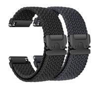LEIXIUER 2 Pezzi Nylon Tessitura Cinturini Compatibile con Samsung Galaxy Watch 7/6/5/4 Cinturino 40mm 44mm,Braided Cinturino per Galaxy Watch 6 4 Classico/5 Pro 45mm/3 41mm/Active 2/FE 40mm