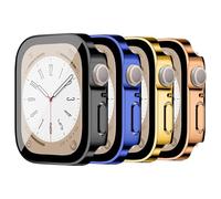 LEIXIUER 4 Pezzi Protettiva Cover compatibili per Apple Watch Series 10 42mm 46mm/Watch 9 8 7 41mm 45mm/iWatch Series 6 5 4 40mm 44mm,Casse PC con Pellicola Protettiva per iWatch 10 9 8 7 6 5 4