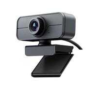LEIYTFE Webcam Per Laptop, Webcam USB Per Streaming, Plug And Play, Con Campo Visivo Di 90° Per Videoconferenze, Messa A Fuoco Manuale, Microfono Integrato(1080P)