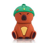 leizhan 32GB USB Flash Drive Computer External Storage Cute Capybara Design Famiglia Studente Amico Regalo - Martin Pescatore Verde