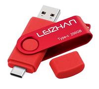 leizhan Chiavetta USB 3.0 da 256 GB, per Samsung Galaxy Note10, S10, Note 9, S9, Note 8, S8, Google Pixel, rosso