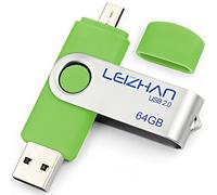 Leizhan micro flash drive 32 GB 64 GB 128 GB Pen Drive Jump Drive Phone pendrive USB 2.0 memory stick per Samsung Galaxy, Xiaomi, LG, Sony, HTC, Meizu, Opo Lyndee 64 GB