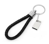 LEIZHAN Unità flash USB 3.0, Mini unità flash USB, unità flash USB per auto, unità flash USB con portachiavi per PC, laptop, ecc. (32GB,Argento)