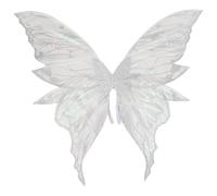 Lejafay Accessori Costumi Con Ali Farfalla O Ali Fate Trasparenti E Luccicanti La Festa Halloween Argento B Taglia unica