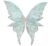 Lejafay Accessori Costumi Con Ali Farfalla O Ali Fate Trasparenti E Luccicanti La Festa Halloween Argento Taglia unica
