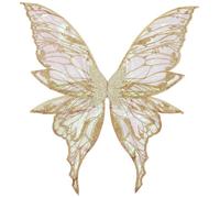 Lejafay Accessori Costumi Con Ali Farfalla O Ali Fate Trasparenti E Luccicanti La Festa Halloween Champagne Taglia unica