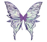 Lejafay Accessori Costumi Con Ali Farfalla O Ali Fate Trasparenti E Luccicanti La Festa Halloween Viola Taglia unica