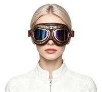 Lejafay Costume Occhiali Motocicletta Steampunk Scooter Cruiser E Sci Donne | Comodo E Respiro,Accessorio Perfetto Il Cosplay Un Pilota D'Aereo,Antiscivolo,Ciclismo,Pescare,Alta Qualità,Arrampicare,Rave