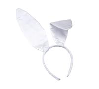 Lejafay Donna Sexy Costume Coniglietta con Fascia Orecchie da Coniglio Farfallino Polsini Palla Coda da Coniglio per Cosplay Feste in Costume Halloween Accessorio Bianco OneSize