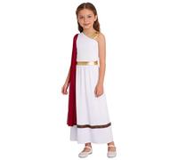 Lejafay Ragazza Dio Greco Romano Vestito Toga Greca E Romana Antica Vestito Da Antica Dea Greca Romana Dea Dell’Olimpo Atena Gioco Di Ruolo Borgogna 7-8 anni